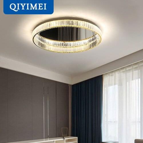 Modern LED Chandeliers Gold Luxury Crystal Dimmable Indoor Lamps for Hall Study Living Dining Room Bedroom Fixtures Home Lustres