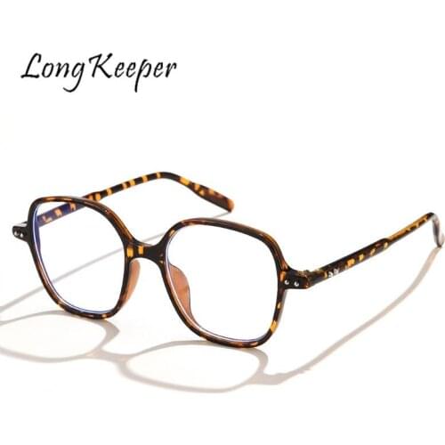 Anti Blue Big Frame Glasses Women Computer Blue Light Blocking Glasses Radiation Goggles Spectacles Square Big Frame Eyeglasses