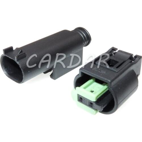 1 Set 2 Pin 1-967644-1 Automotive Connector Wire Socket Engine Coolant Water Temperature Sensor Plug For BMW Buick