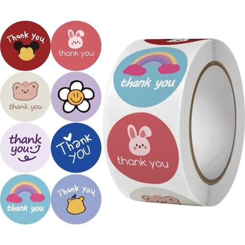 1Set Reward Stickers Motivational Stickers Roll for Kids for School Reward Students Teachers Cute Animals Stickers Labels