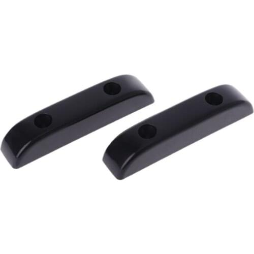 2pcs Black Thumb Rest/Tug Bar/Finger Pull For Jazz Precision Bass Guitar