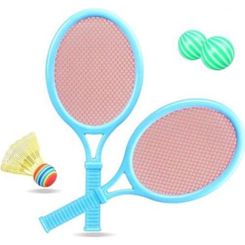 2020 Newly 1 Pair Youth Childrens Badminton Rackets Sports Cartoon Suit Toy for Children 19ing