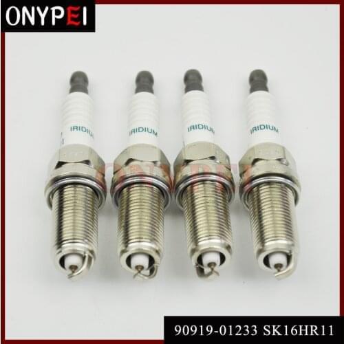 4-6pcs/lot SK16HR11 Iridium Spark Plug 90919-01233 for Toyota Aygo 4Runner Camry Highlander RAV4 Prado Car Plug 9091901233 341
