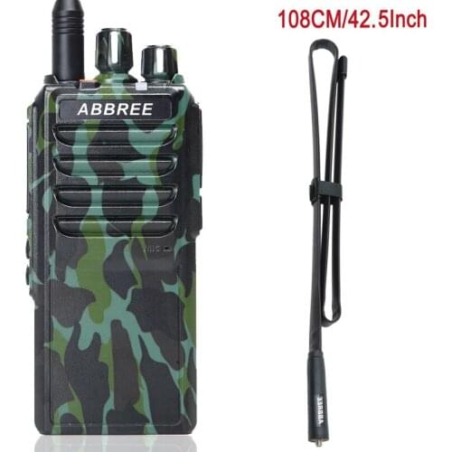 Abbree AR-25W Walkie Talkie 4000mAh Battery UHF 400-480MHz Output Power 25W 10W 5W 10Km Range+Tactical Antenna Two Way Radio