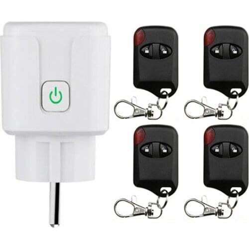 AC 110V 220V Universal Wireless Remote Control Power Socket Outlet For Household Appliances 433MHz Learning Control Controller