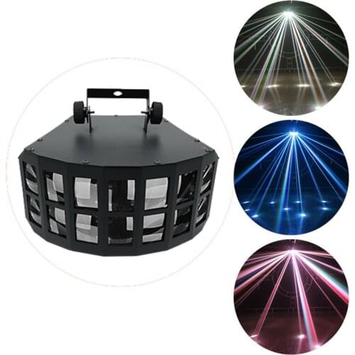 Butterfly Light KTV Flash Light Beam Sound Control Stage Light Colorful Rotating Disco Light Exploding Flash Home Bar Clearing B