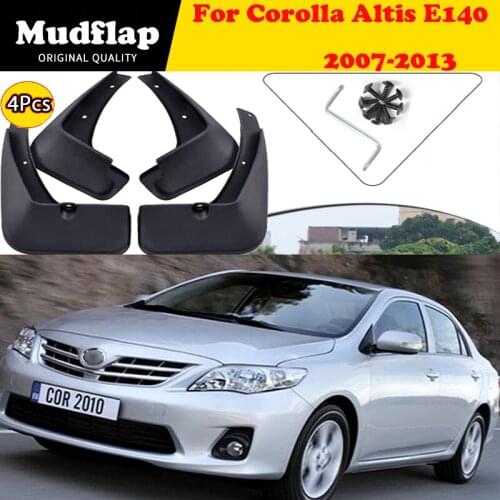 Mud Flaps For Toyota Corolla Altis E140 2007-2013 Mudflaps Splash Guards Front Rear Mudguards Fender 2008 2009 2010 2011 2012