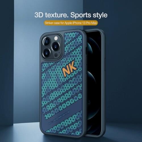 For iPhone 13 case For iPhone 13 Pro Max NILLKIN Luxury Striker 3D Texture Silicone Back Cover for iPhone 13 Pro Phone Case