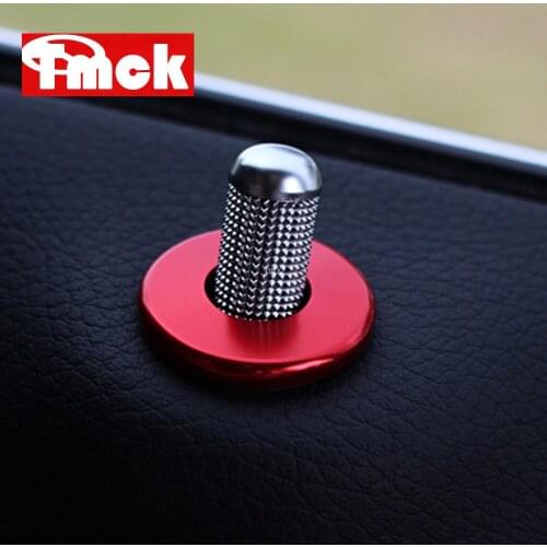 For Mercedes Benz E Class W213 C GLC Class W205 X253 2016-2020 Aluminium Alloy Car Accessories Door Lock Bolt Ring Trim Cover