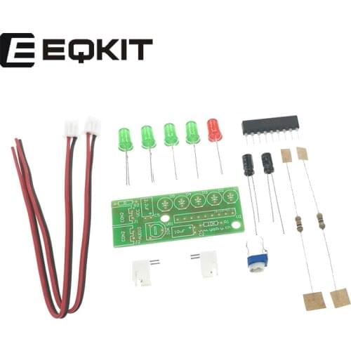 Eqkit Vu meter diy kit/ 5 led VU meter/ DIY VU meter/ audio level indicator /Music level indication LED music indicator