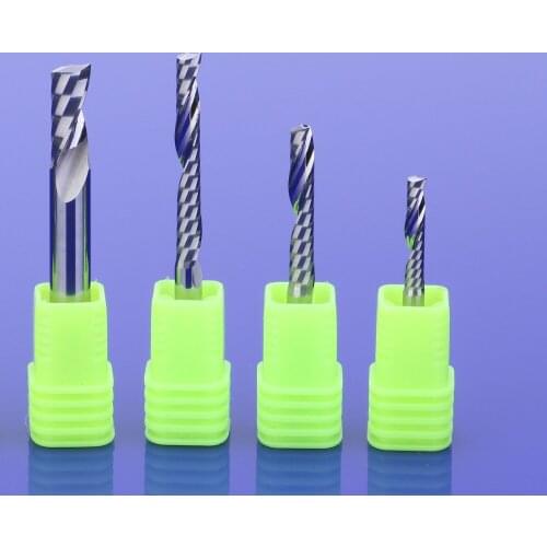 5Pcs 5mm Single Flute Spiral Cutter 3A TOP Quality CNC End Mill Carbide router bit For Wood Acrylic PVC MDF Milling Cutter
