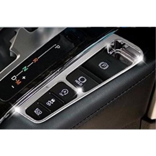 For Toyota Alphard 2016-2021 ABS chrome-plated handbrake table switch decorative frame Central control handbrake decorative fram