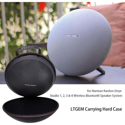 LTGEM Case for Harman Kardon Onyx Studio 1, 2, 3 & 4 Wireless Bluetooth Speaker System. Fits Rechargeable Battery (Black)