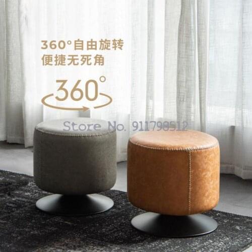 Small pier sofa stool leather stool footstool living room round stool low stool household dressing table dressing stool round si