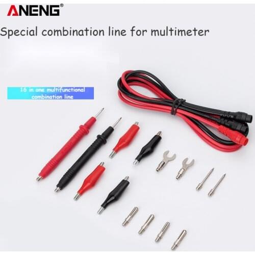 1000V 10A/20A Multimeter Point Probe Needle Test tweezers Leads Wire Pen Cable Line for ANENG Digital Multimeterss noise set