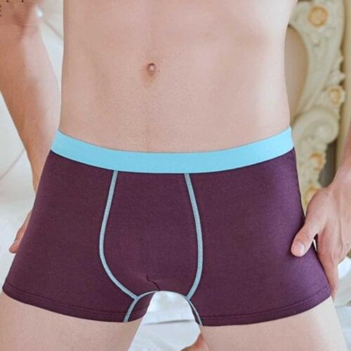 Men Sexy Seamless Boxer Briefs Underwear Ice Silk Smooth Breathable Trunks Mens Cotton Briefs Boxer Briefs Solid Color Breatha