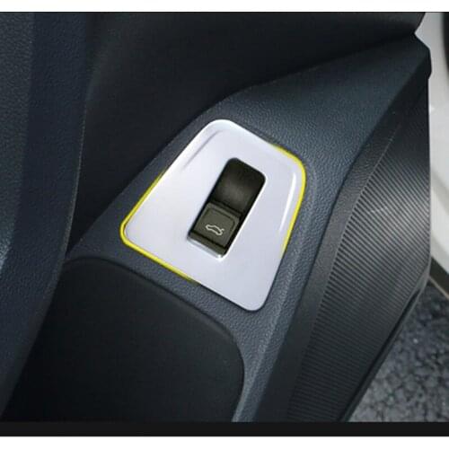 For Tiguan L 2017 2018 2019 2020 Car Tail Door Button Cover Sticker decoration Rear Door Switch Cover Trim accessories