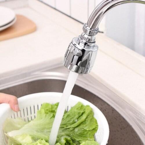 Shower Head Water Saving Flexible Faucet Sprayer Extender Bendable Kitchen Sink Tap Rotary Filter Head