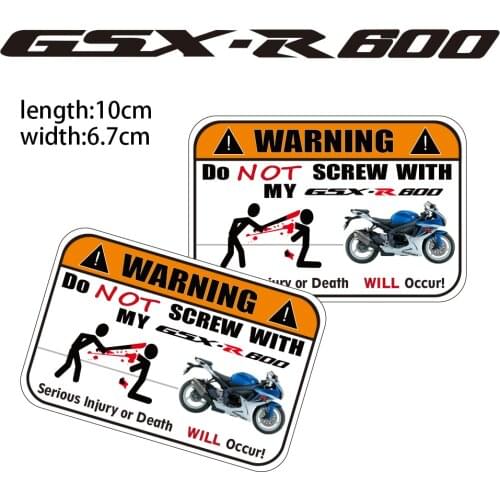 KODASKIN Motorcycle Cheap Creative Warning Sticker Decal for SUZUKI GSX-R600 gsxr600 gsxr 600