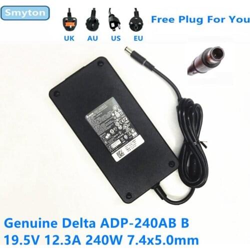 Genuine Delta GA240PE1-00 19.5V 12.3A 240W ADP-240AB B AC Adapter For DELL ALIENWARE M17X 17 R3 R4 M4700 M6700 Laptop Charger
