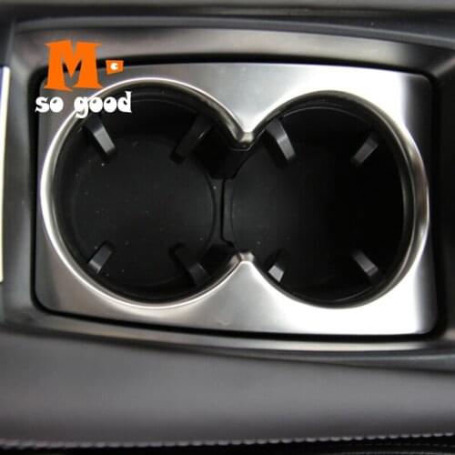 Trim Auto Interior Moulding Accessories Sticker Shell ABS 2017 2018 Matte for Mazda 3 Axela Car Front Water Cup Frame Cover