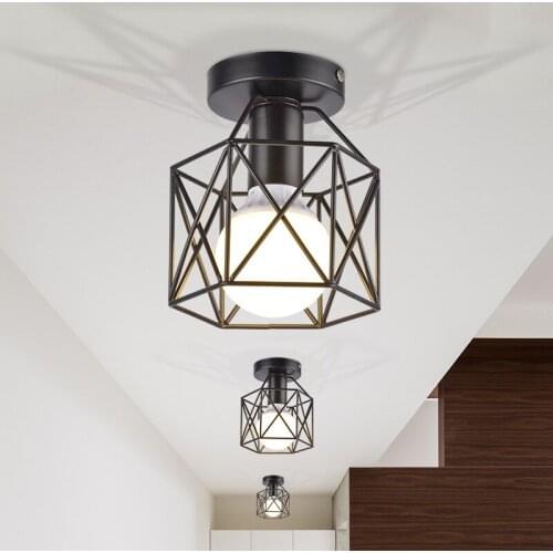 American-style country ceiling lamp Nordic-Korean-style European-style corridor corridor porch balcony fitting room hallway iron