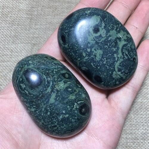 Natural Peacork Ore Green Kambaba Jasper Palm Crystals And Stones Healing Rough Rock Specimen Wicca Energy Meditation Decoration