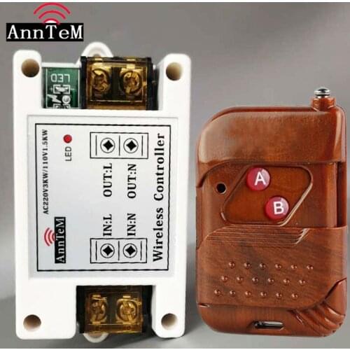 Anntem brand RF 433MHZ Remote Control Switch Realy AC 220V High Power Receiver Wireless Transmitter Pump Motor Led Electrical