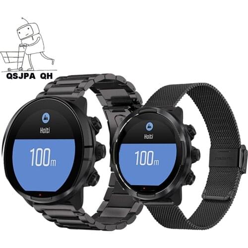 24mm stainless steel Strap Watchband for Suunto 9 D5 D5I Suunto Spartan Sport Wrist HR Baro Traverse Smart watch Watchband