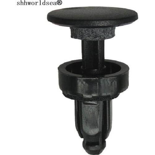Shhworldsea 100pcs auto clip and fasteners cowl panel push type retainer for accord 1990-on 91508-SM4-003 fits into 8mm hole