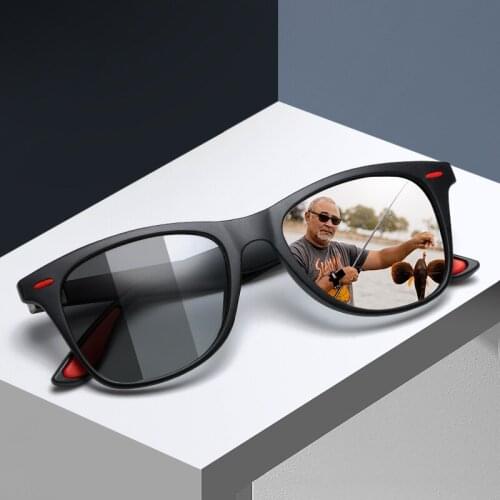 Vintage Polarized Sunglasses for Men Women Classic Retro UV Protection Stylish Sun Glasses Mens Driving Square Frame Nighttime