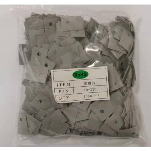 13*19mm* TO-220 1000pcs Transistor Radiator Cooling Silicone Thermal Pad Film Card Heat Sink Sheet Insulation Gasket