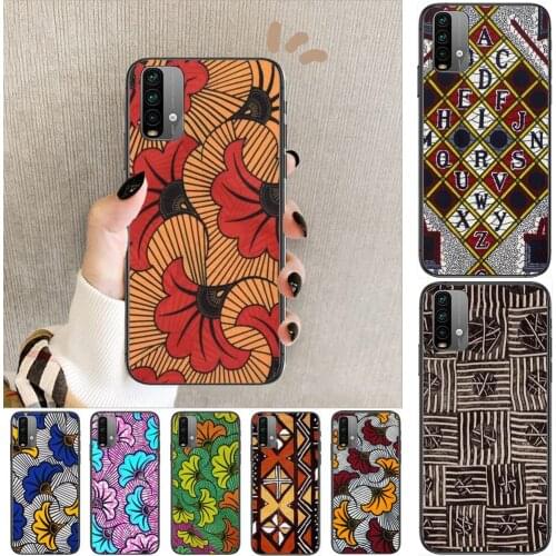 African style fabric print Phone Case For XiaoMi Redmi 11 lite 9C 8A 7A Pro 10T 5G Cover Mi 10 Ultra Poco M3 X3 NFC 8 SE cover