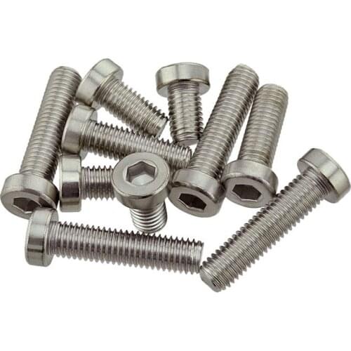 10/50Pcs DIN7984 M3 M4 M5 M6 M8 Hexagon Socket Head Cap Screws With Low Head 304 Stainless Steel