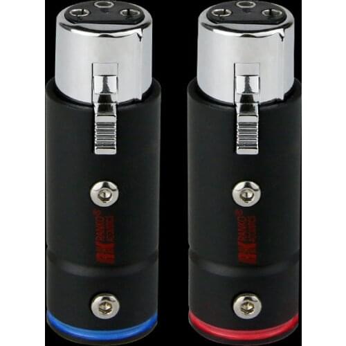 RANKO ACOUSTICS RCBL-1000F Silver-plated, Then Rhodium-Plated Red Copper High-Performance Copper Housing 3-Pin XLR Connector