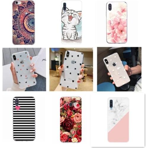 Cartoon flower and cat TPU protective sleeve For vivo Y15 Y12 V17 V15 Pro Y7S S1 Y20 Fashion couple mobile phone case