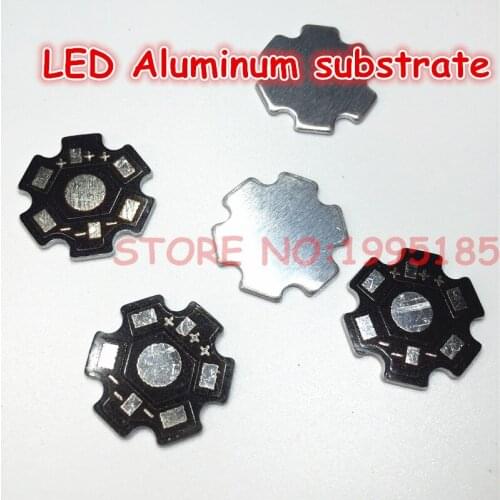 100Pcs/Lot High Power 1w /3w /5w Watt LED Heat Sink Aluminum Base Plate 20 mm LED board KIT DIY high quality star heatsink