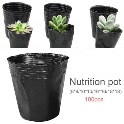 100Pcs Plastic Seedling Pot Flower Pot Plant Nursery Seedlings Planter Containers Set Garden Plant Seedling Pots Tools
