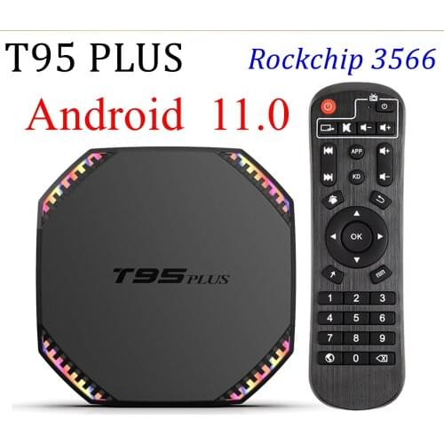 5PCS Android 11.0 TV BOX T95 Plus RK3566 Quad-Core 8GB DDR4 64GB/4GB 32GB LAN 1000M 2.4G/5G Dual Wifi BT4.0 Netflix Media player