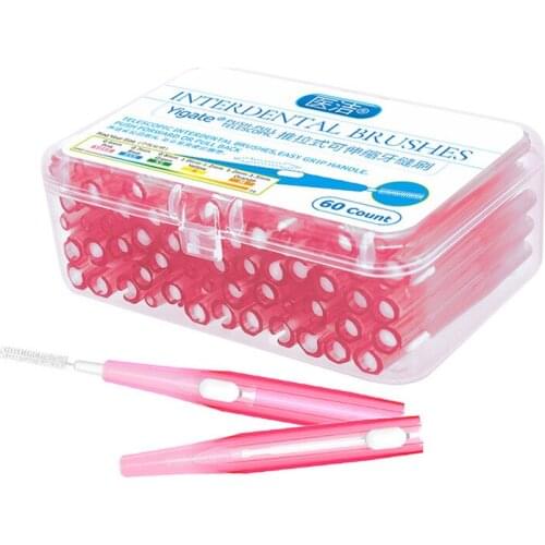 60pcs/lot Interdental Brush Dental Floss Teeth Oral Clean Hygiene Toothpick Teeth Brush Oral Care Tool