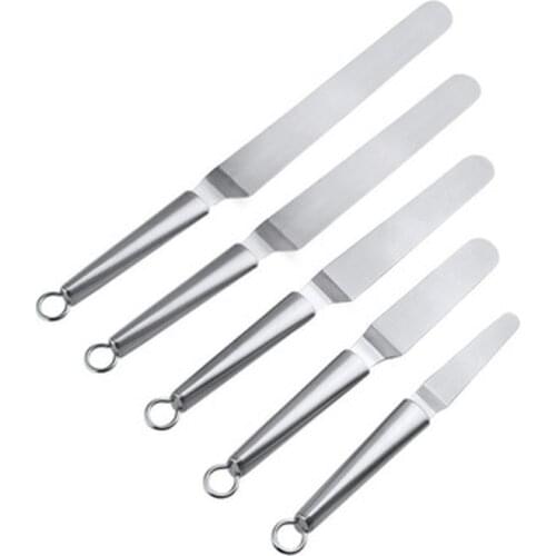 Baking Accessories Stainless Steel Cake Spatula Butter Cream Icing Frosting Knife Smoother Kitchen Pastry Cake Decoration Tools