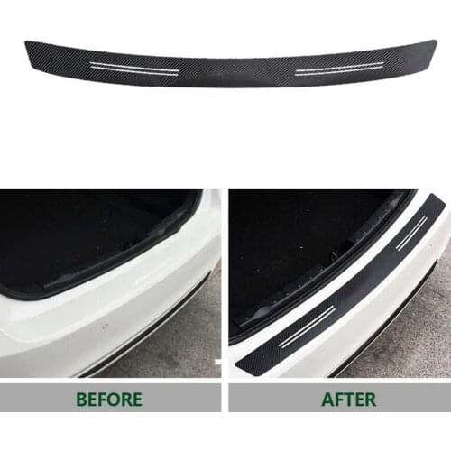 Car Trim Anti-scratch Rear Bumper Sticker Carbon Fiber Trunk Door Entry Cover for BMW Car Accessories