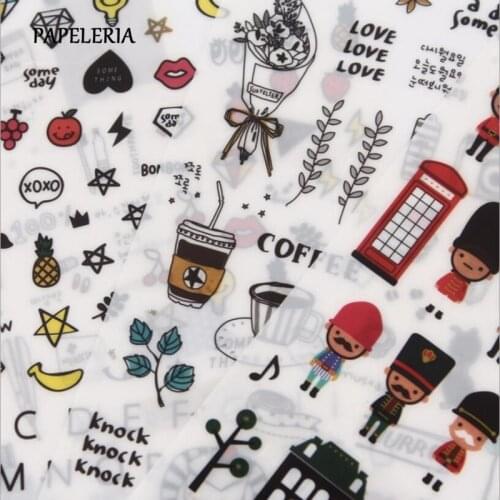 European style Travel diary Paper Sticker Decoration Diary Scrapbooking Label Sticker Kawaii Korean Stationaries Stickers