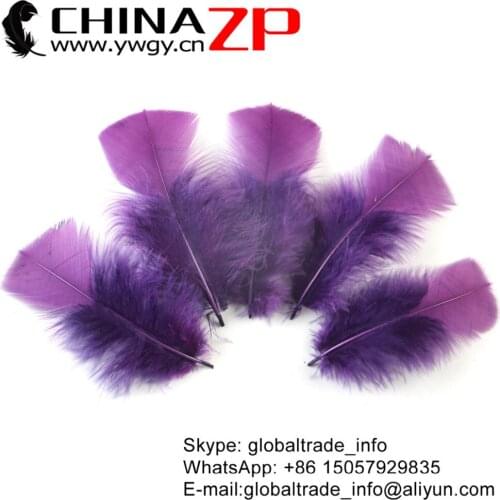 CHINAZP Factory 1000pcs/lot Cheap Wholesale Dyed Lavender Turkey T-Base Plumage Feathers