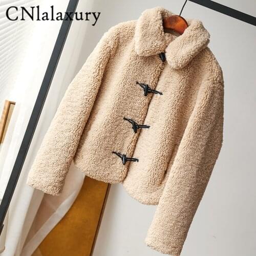 Cnlalaxury Women's Jackets With Fur