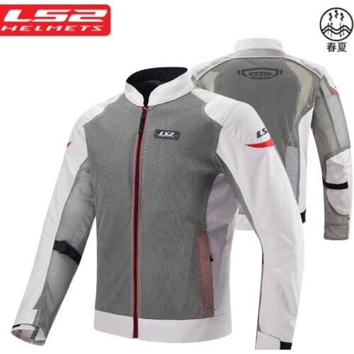 LS2 Appreal ls2 Motorcycle Jacket Protective Gear Reflective Summer Motocross Breathable Chaqueta Moto Protection for man