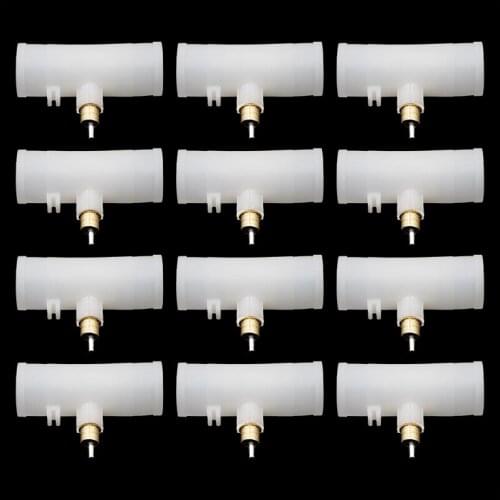 10 Pcs Chicken Quail Poultry Animal Drinking Water Connection Pipe Connect Thread 20mm Pipe Diameter Brass drinker