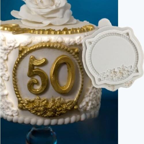 Petite Rose Circle Molds Fondant Cake Decorating Tools Silicone Molds Sugarcrafts Chocolate Baking Tools for Cakes Gumpaste Form