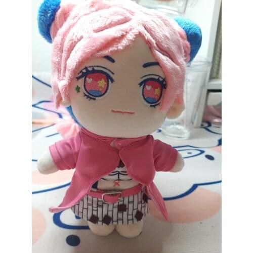 Anime JoJos Bizarre Adventure 6 Jolyne Cujoh Cosplay Cute Plush Stuffed Change Dolls Toy 20cm Doll Plushie Clothes Xmas Gift