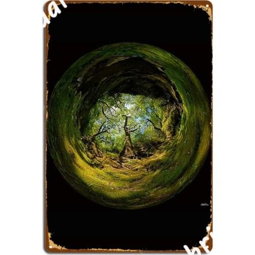 Ness Glen Mystical Irish Wood Metal Sign Wall Cave Garage Decoration Kitchen Vintage Tin Sign Posters